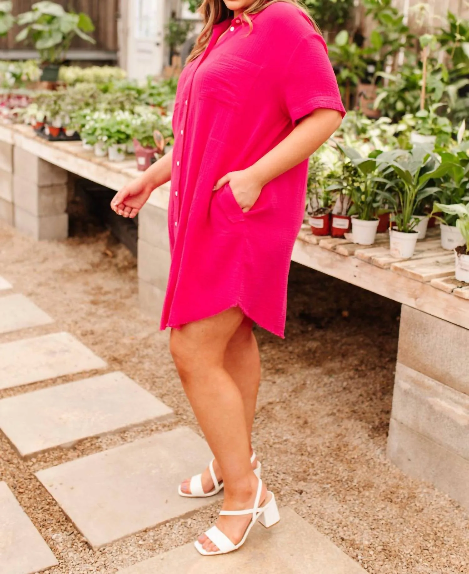 143 Story - Lively Spirit Button Up Dress