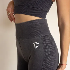 304 Womens TOF Essentials Seamless Leggings Acid Wash