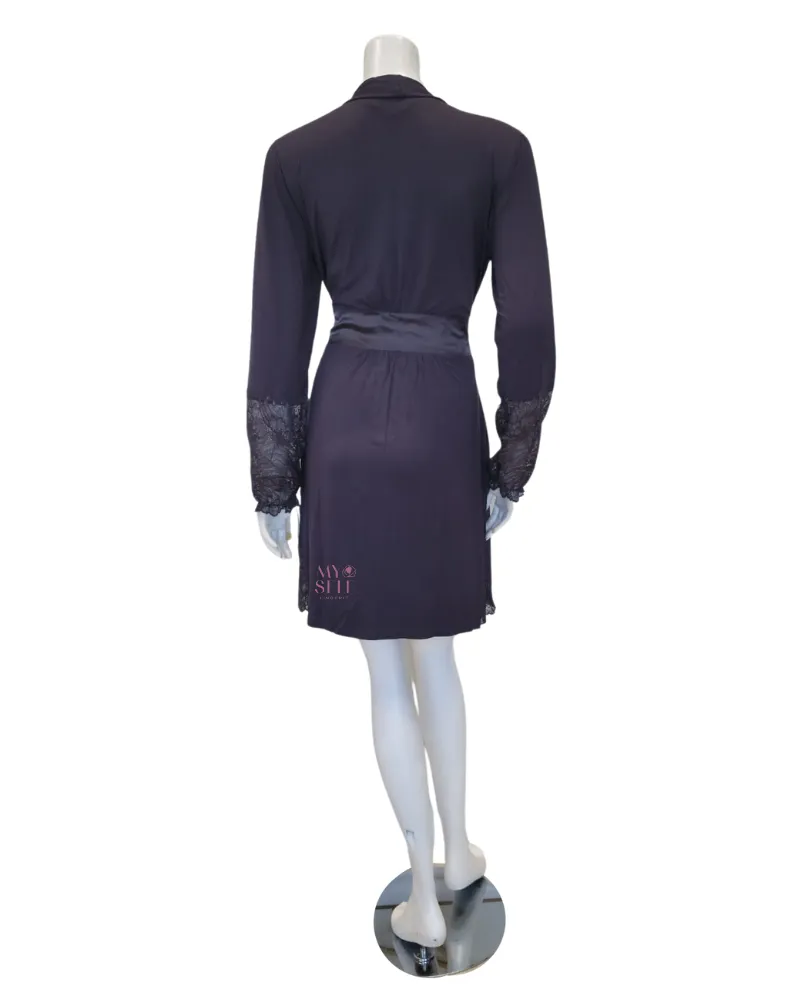 6315 Shale Indulgence Classic Modal Wrap Robe