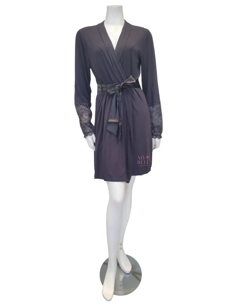 6315 Shale Indulgence Classic Modal Wrap Robe