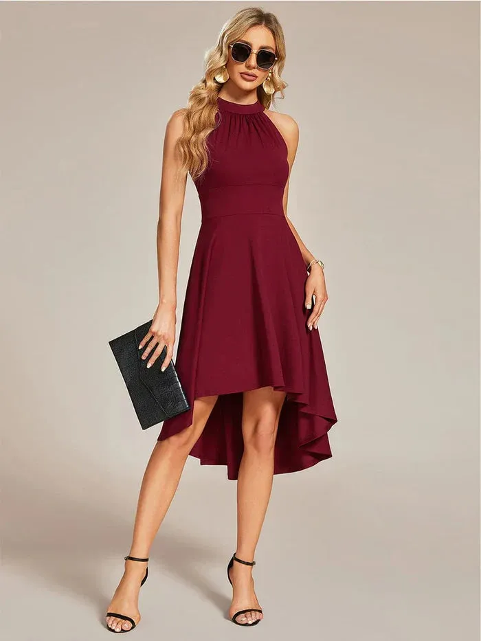 A-Line Halter Summer Sundresses Causal Cocktail Dress