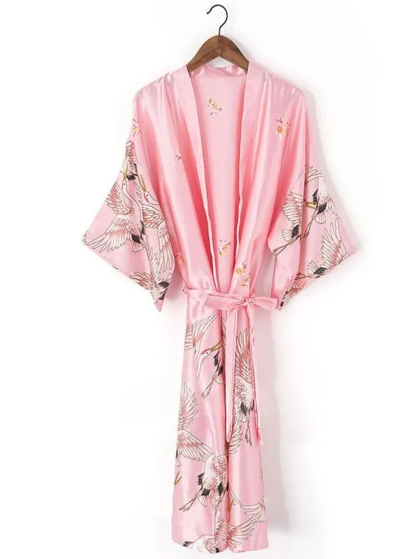 A| Personalized Glitter Print Robes Bride Bridesmaid Robes