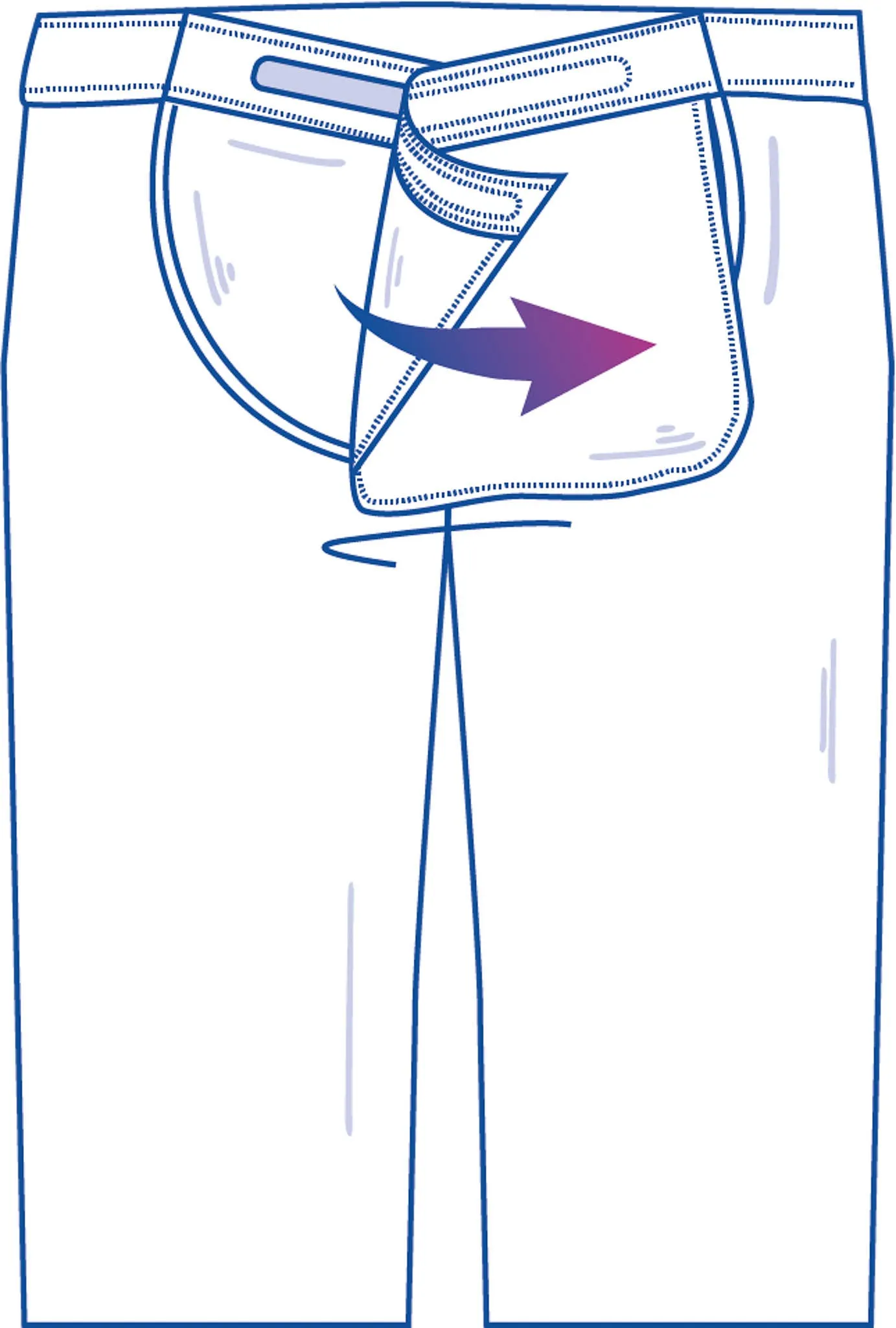 Back-Panel Pants for Senior Women