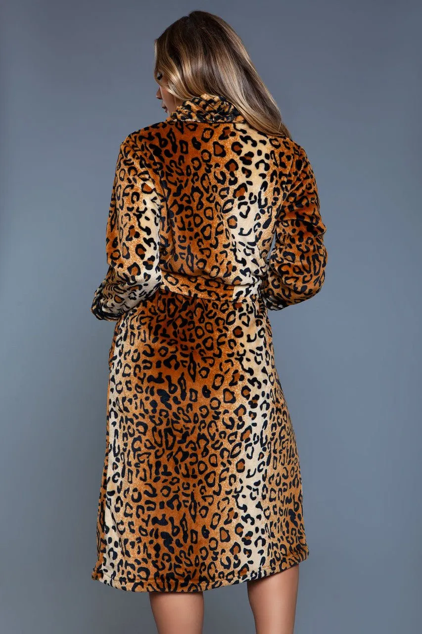 BeWicked Women's Leopard Robe 2071