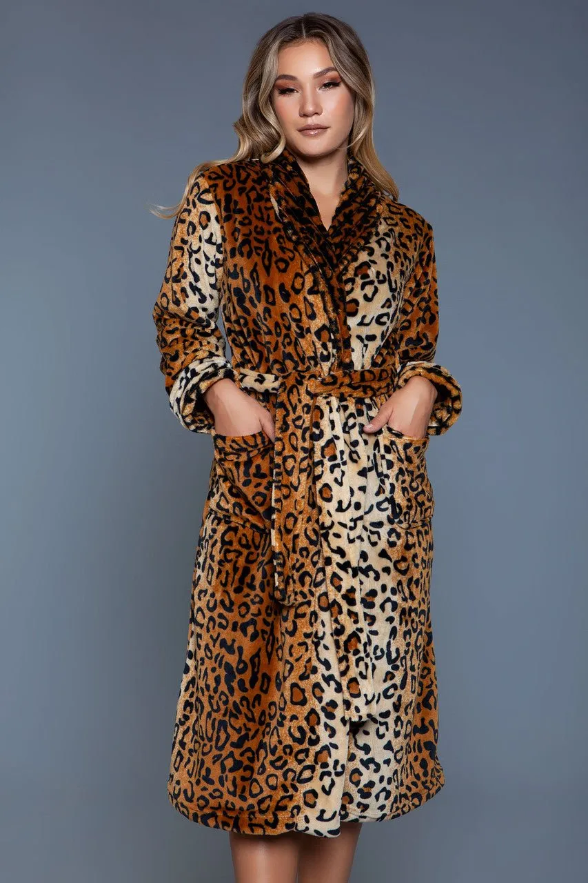 BeWicked Women's Leopard Robe 2071