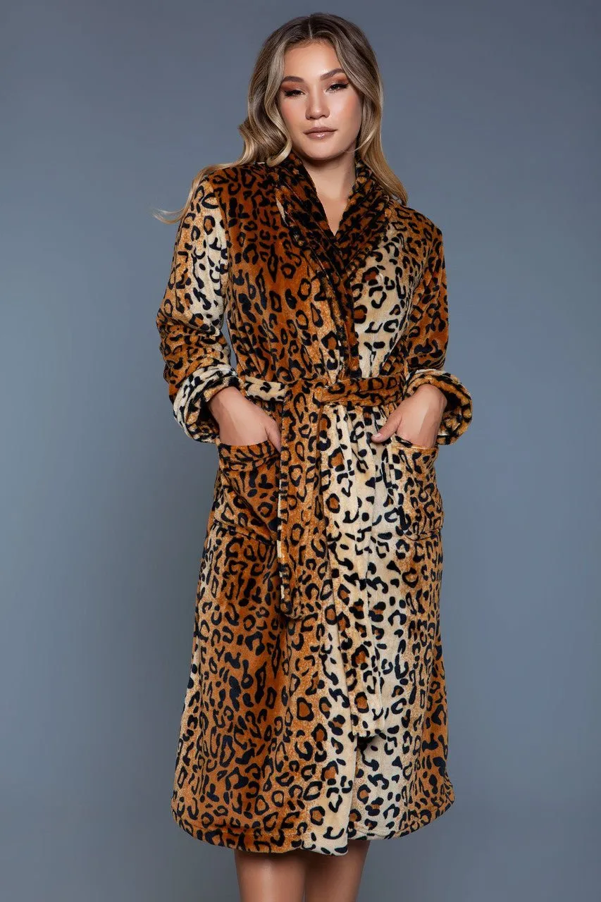 BeWicked Women's Leopard Robe 2071