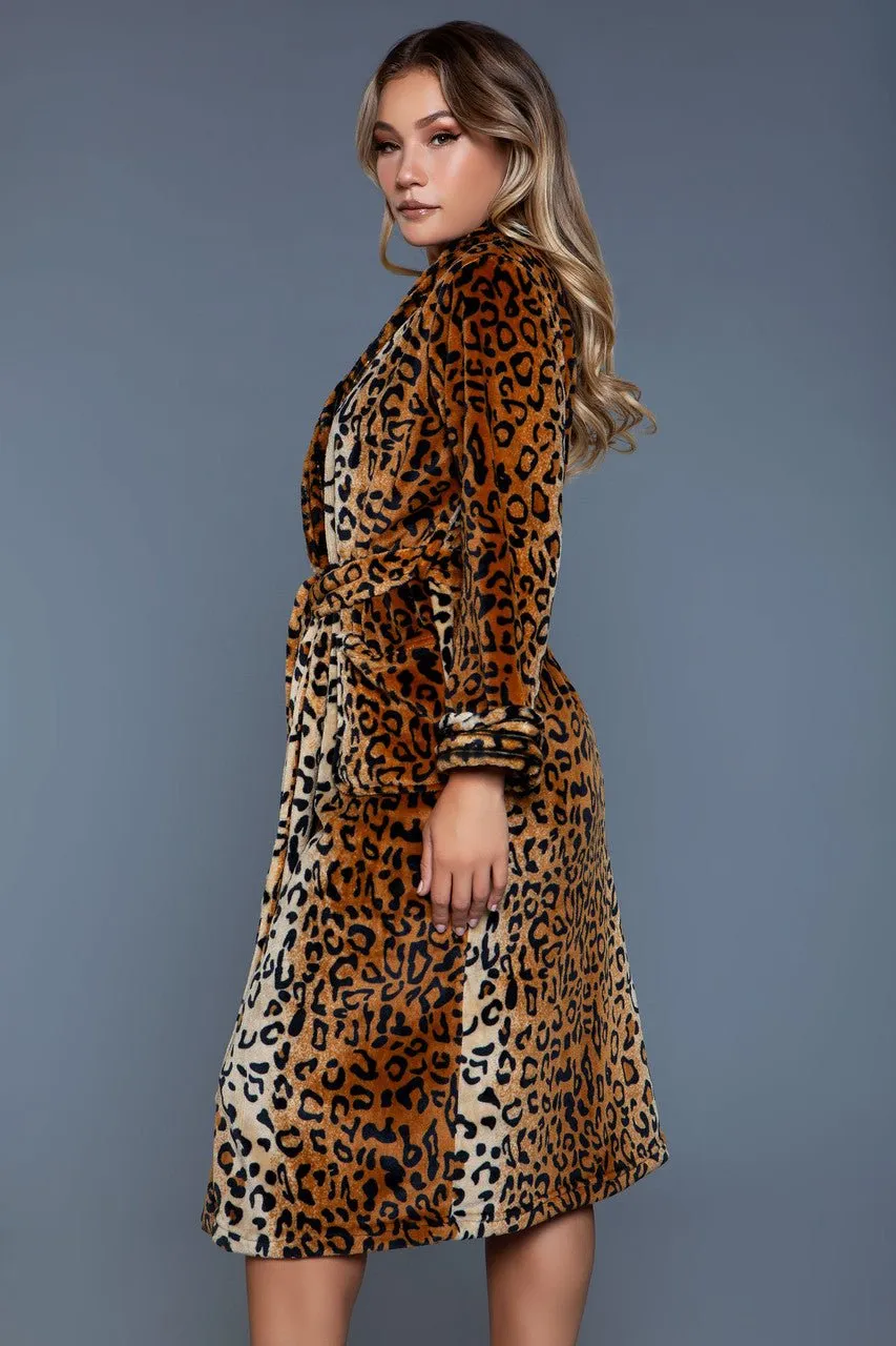 BeWicked Women's Leopard Robe 2071