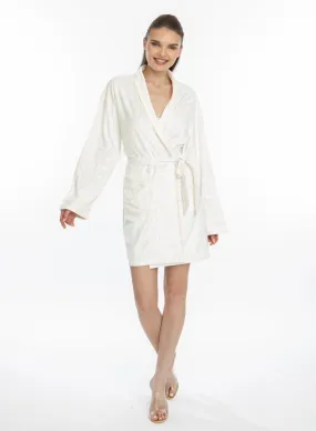 Bliss Angel White Short Robe