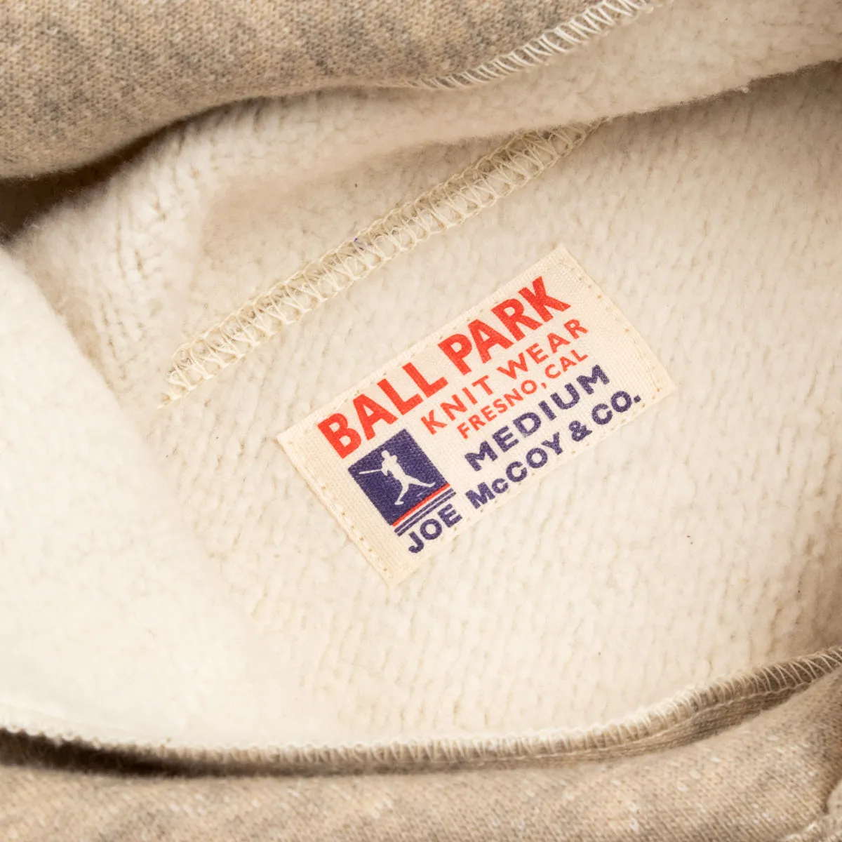 Boxing Glove Pocket Hooded Sweatshirt - Oatmeal