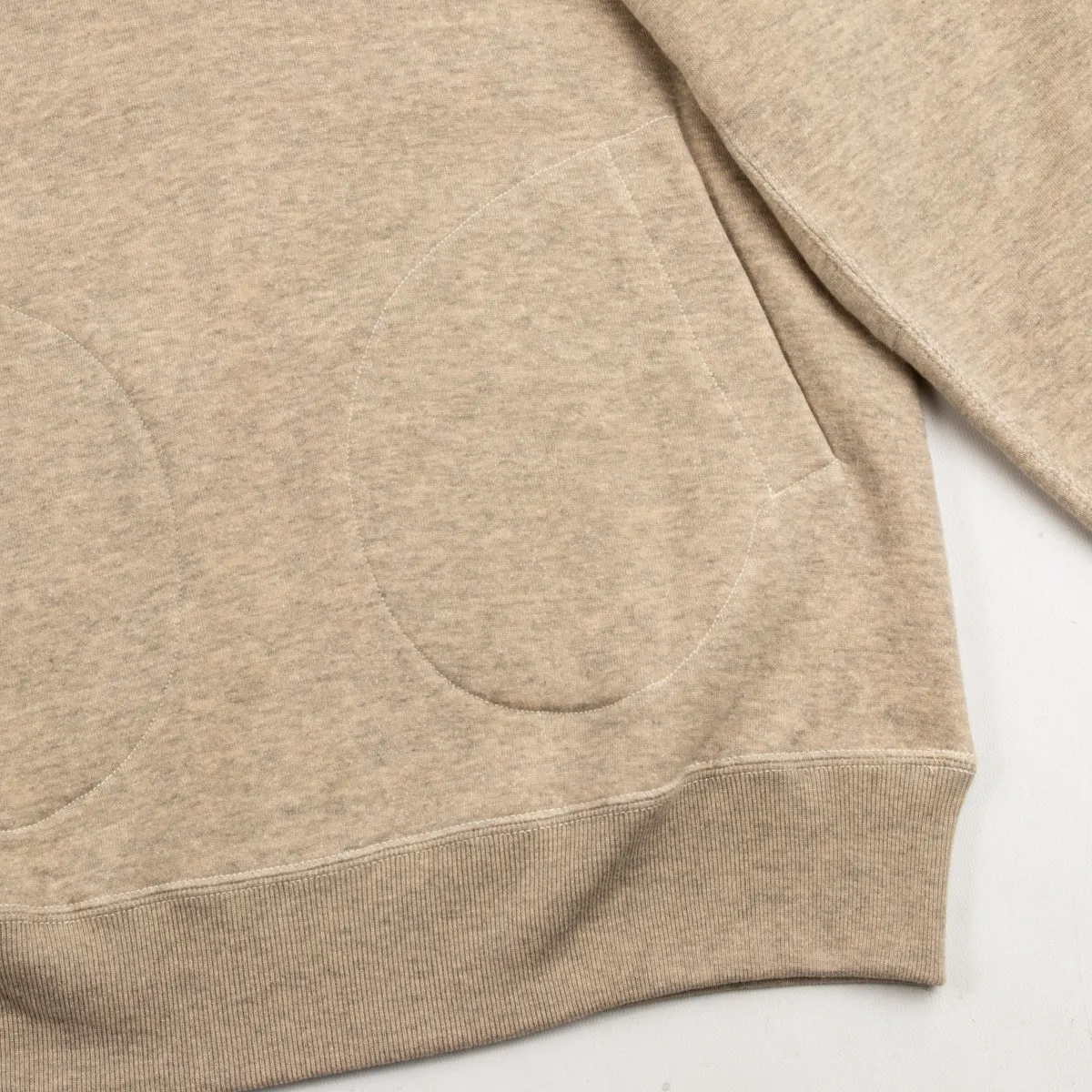 Boxing Glove Pocket Hooded Sweatshirt - Oatmeal