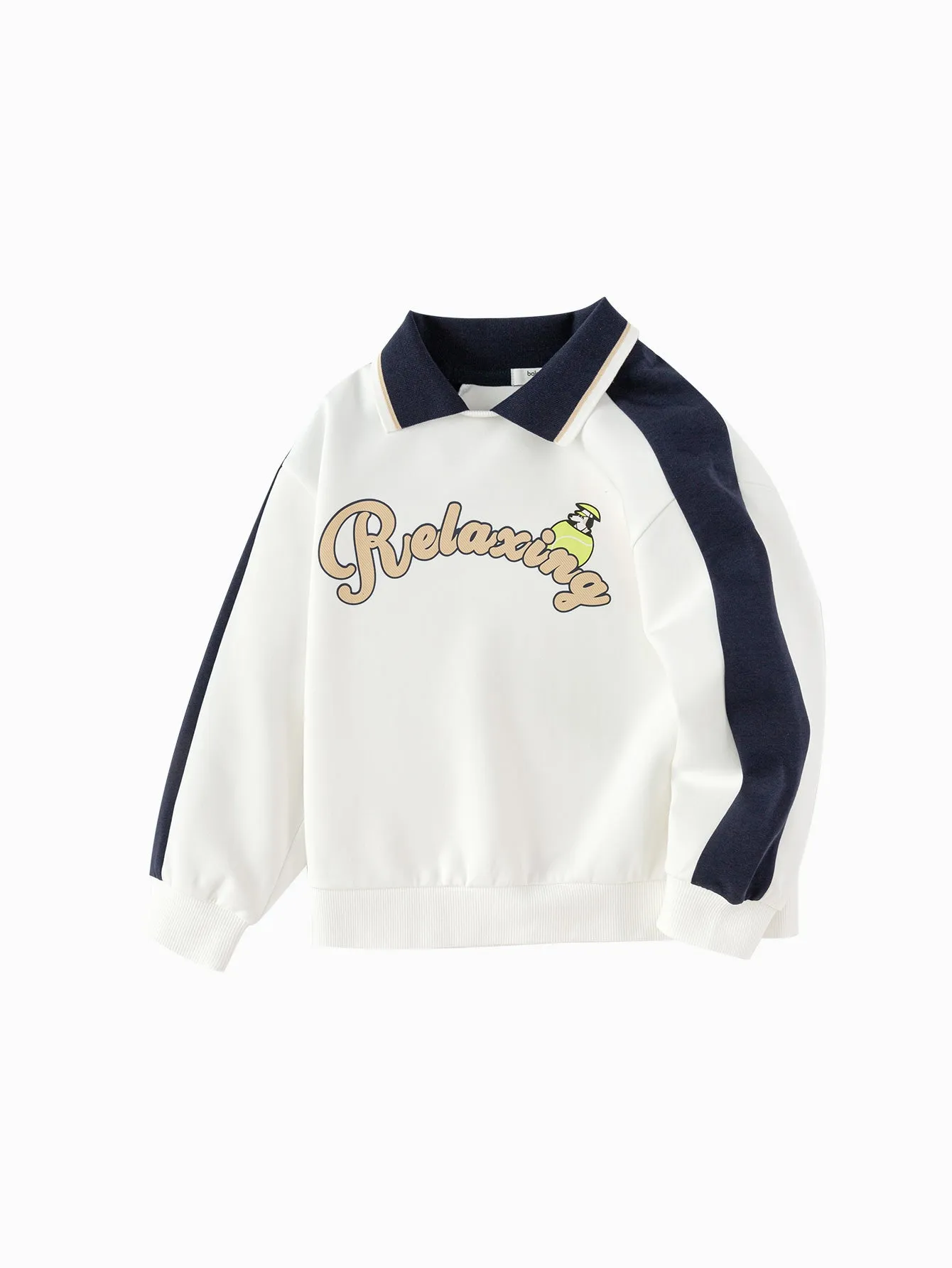 Boy Trend Scenarios Blue Hue Letter Hoody