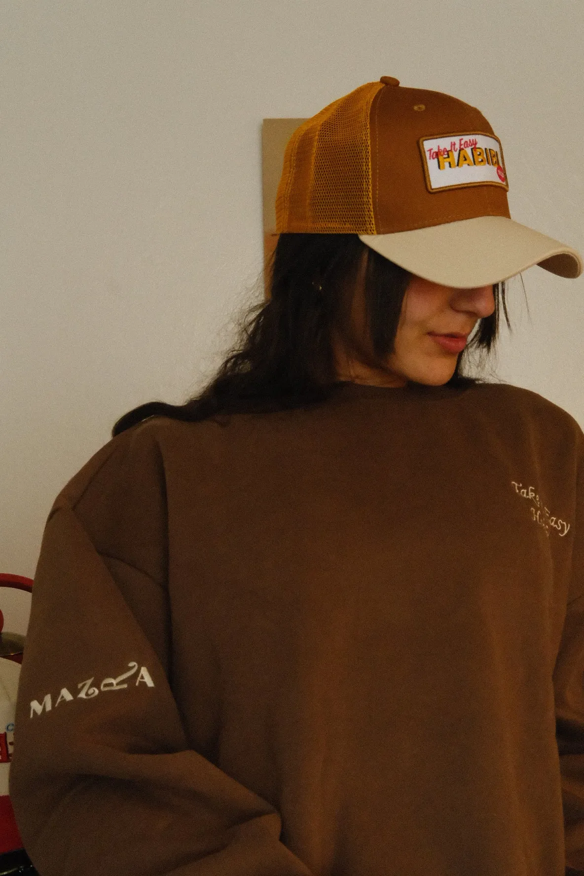 Brown Mazra Crewneck