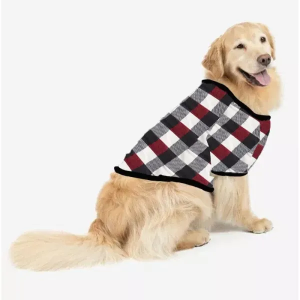 Christmas Matching Family Pajamas Letter Print Black White Plaids Pajamas Set 2023