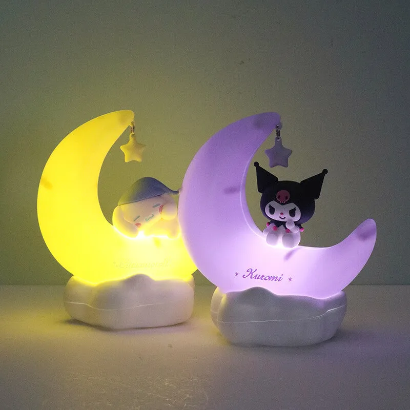 Cinnamoroll & Kuromi Sweet Dream Moon Star Night Light