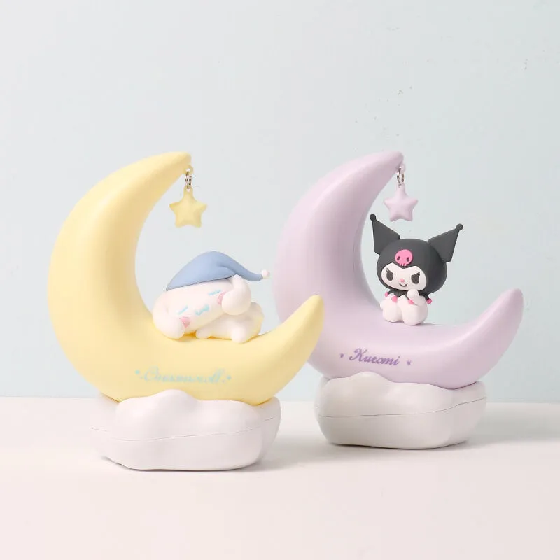 Cinnamoroll & Kuromi Sweet Dream Moon Star Night Light