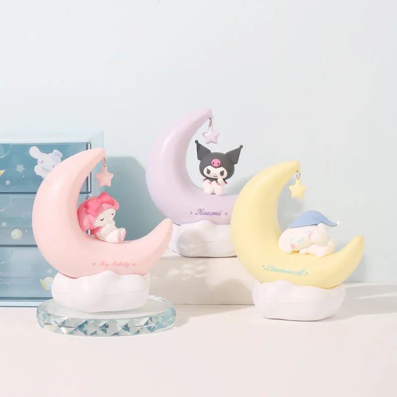 Cinnamoroll & Kuromi Sweet Dream Moon Star Night Light