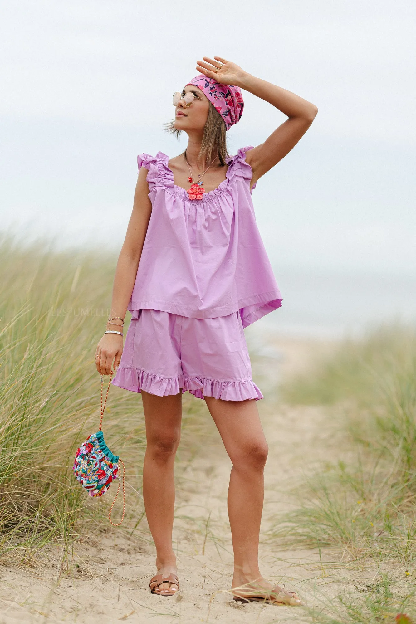 Coralie top orchid