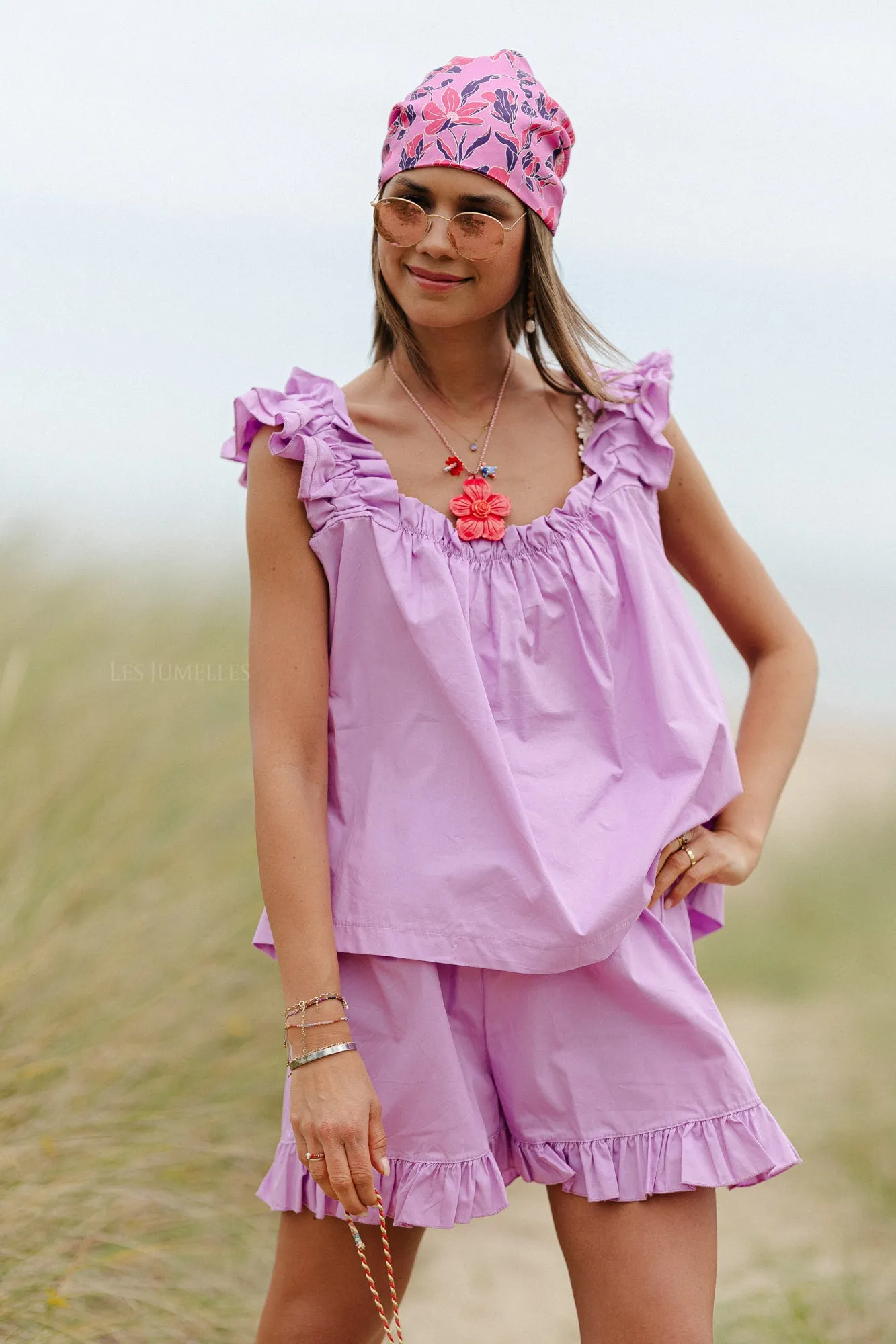 Coralie top orchid