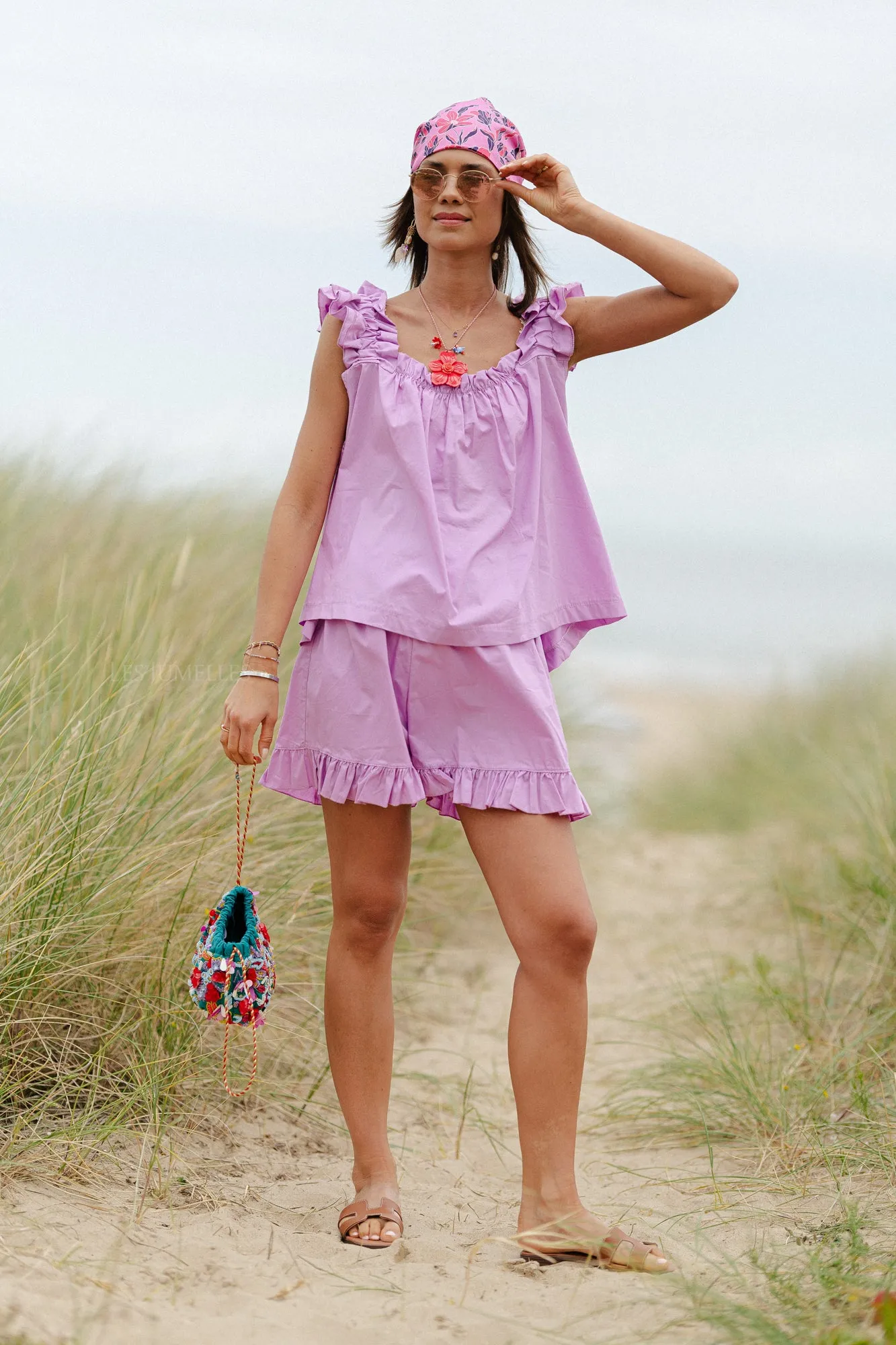 Coralie top orchid