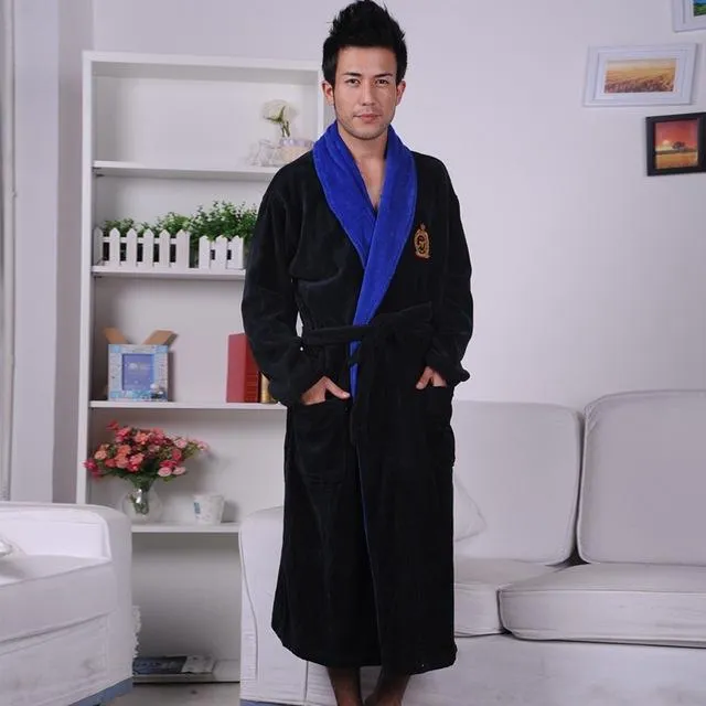 Cotton bathrobe men Winter Long Plus size XXXL Men's Robe terry nightgown thick towel men sleepwear soft long bathrobe autumn
