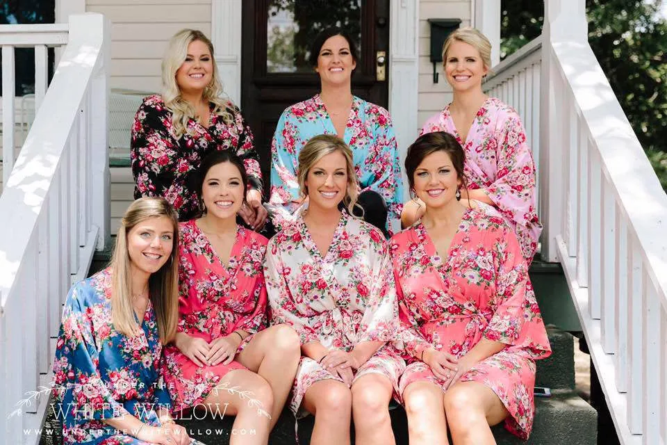 Cotton Bridesmaid Robes~Mix&Match~Gift for Bridesmaid~Bridesmaids Gift~Bridal Robe~Bridal Robe Set~Wedding Robe~Discount for Multi Order