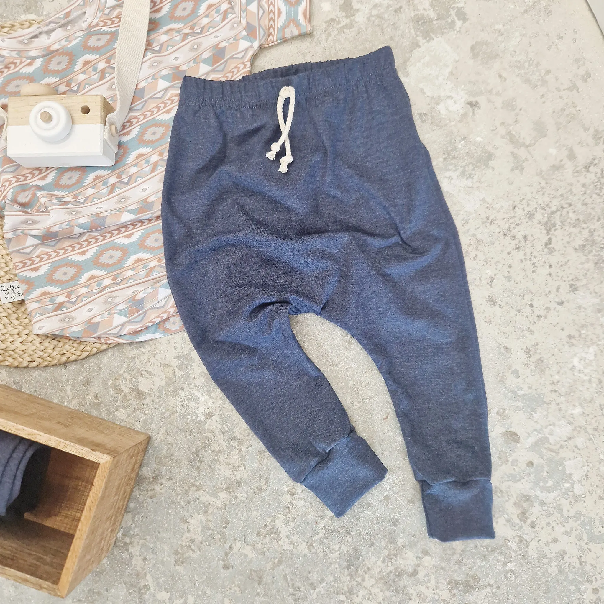 Denim Blue Slouch Fit Comfort Trousers