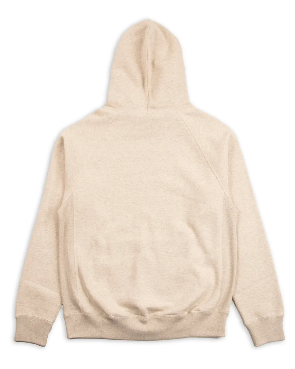 Fleeced Foxfibre® Pullover Hoodie - Oatmeal