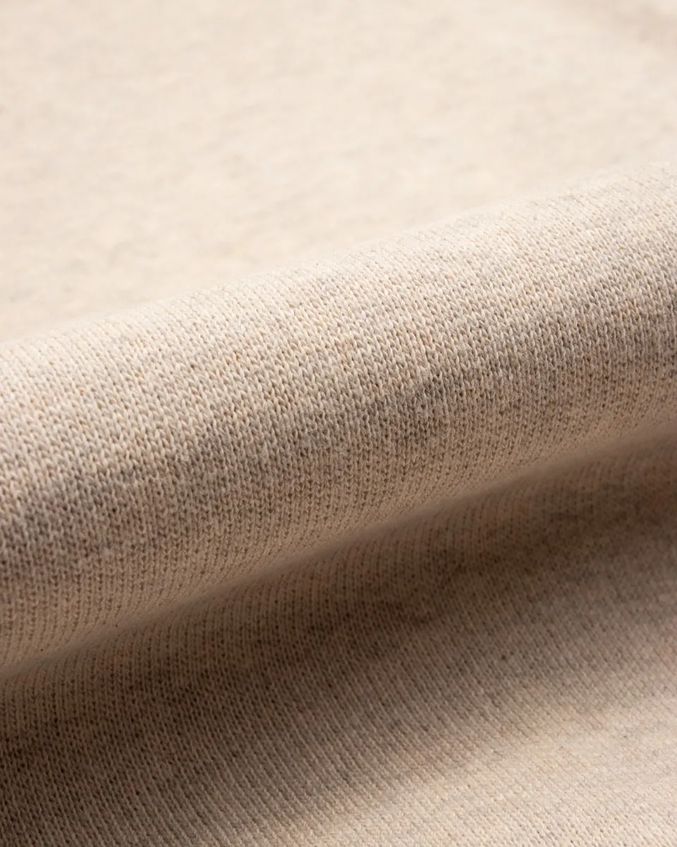 Fleeced Foxfibre® Pullover Hoodie - Oatmeal