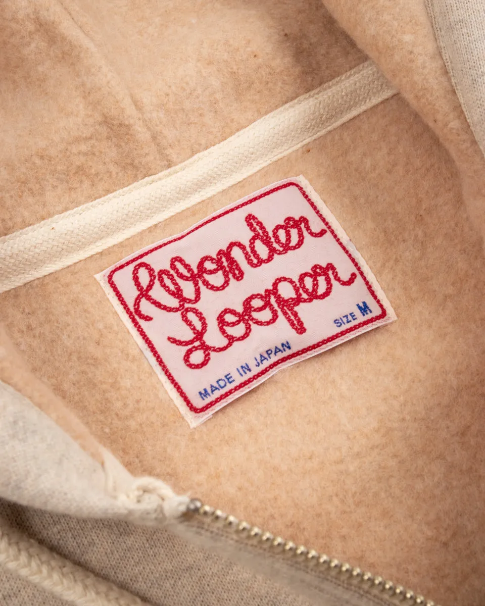 Fleeced Foxfibre® Zip Hoodie - Oatmeal