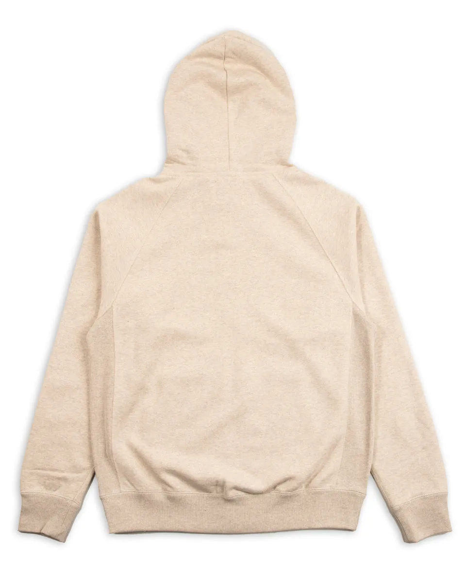 Fleeced Foxfibre® Zip Hoodie - Oatmeal