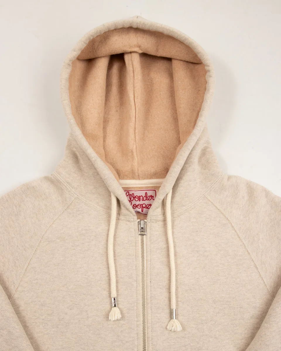 Fleeced Foxfibre® Zip Hoodie - Oatmeal