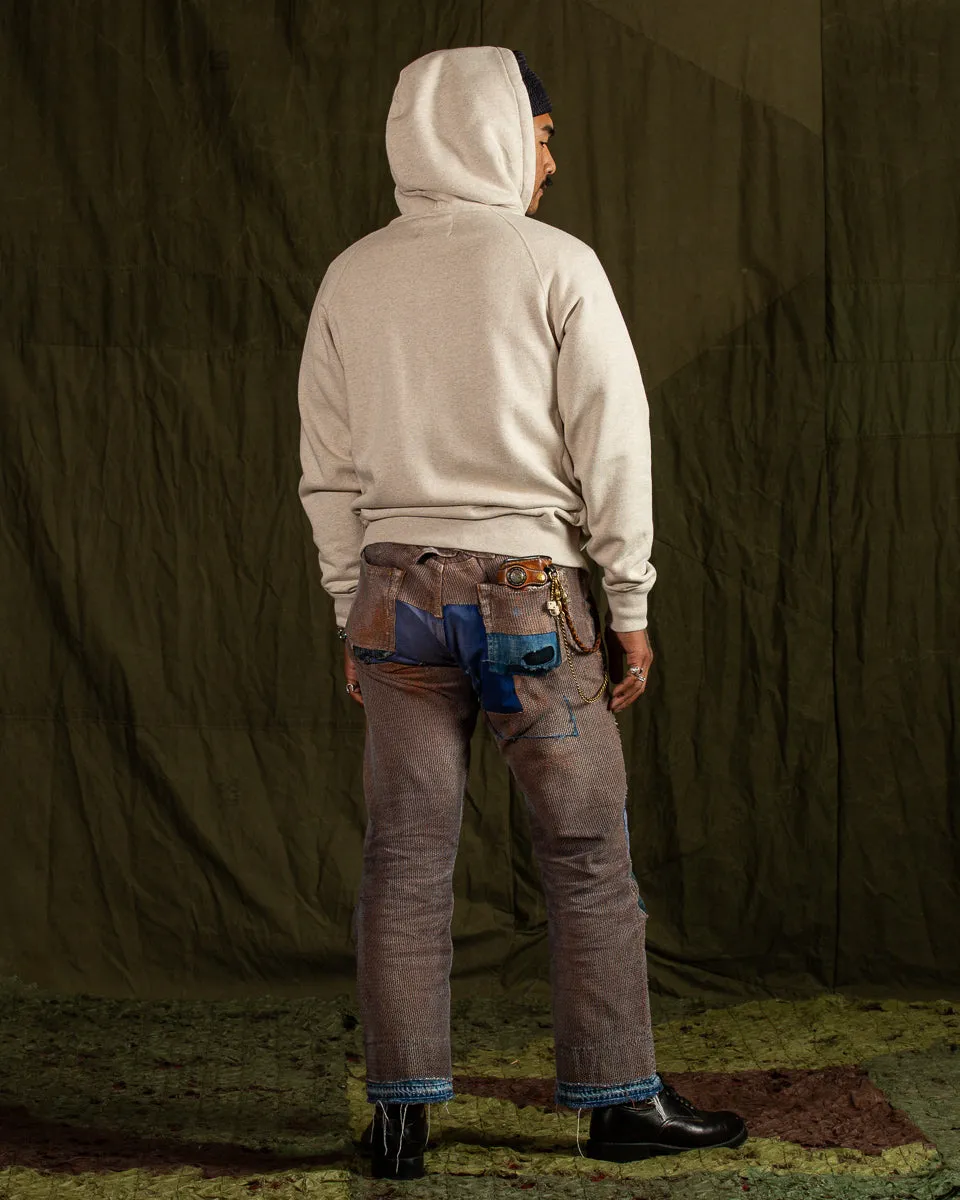 Fleeced Foxfibre® Zip Hoodie - Oatmeal