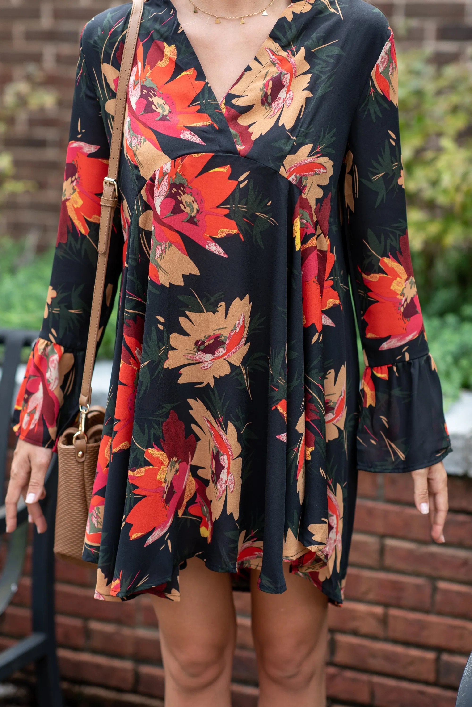 Found Your Calling Black Floral Dress