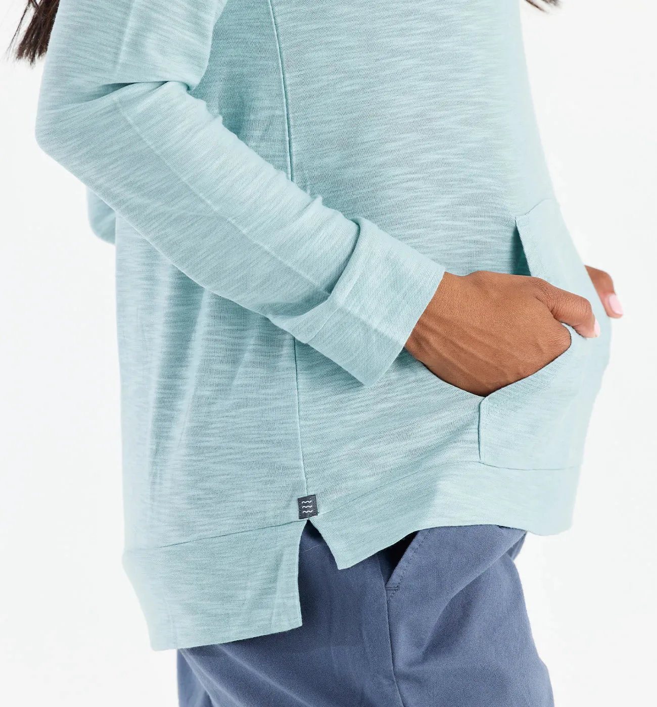Free Fly W Bamboo Slub Hoody OCEAN MIST