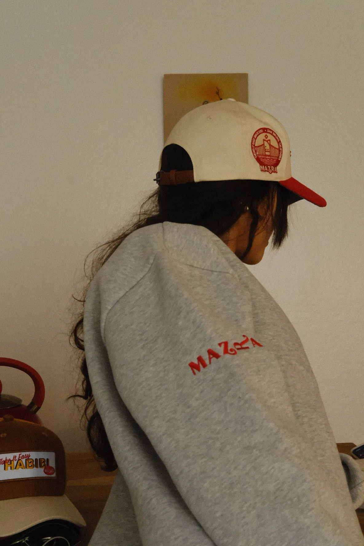 Gray Mazra Crewneck