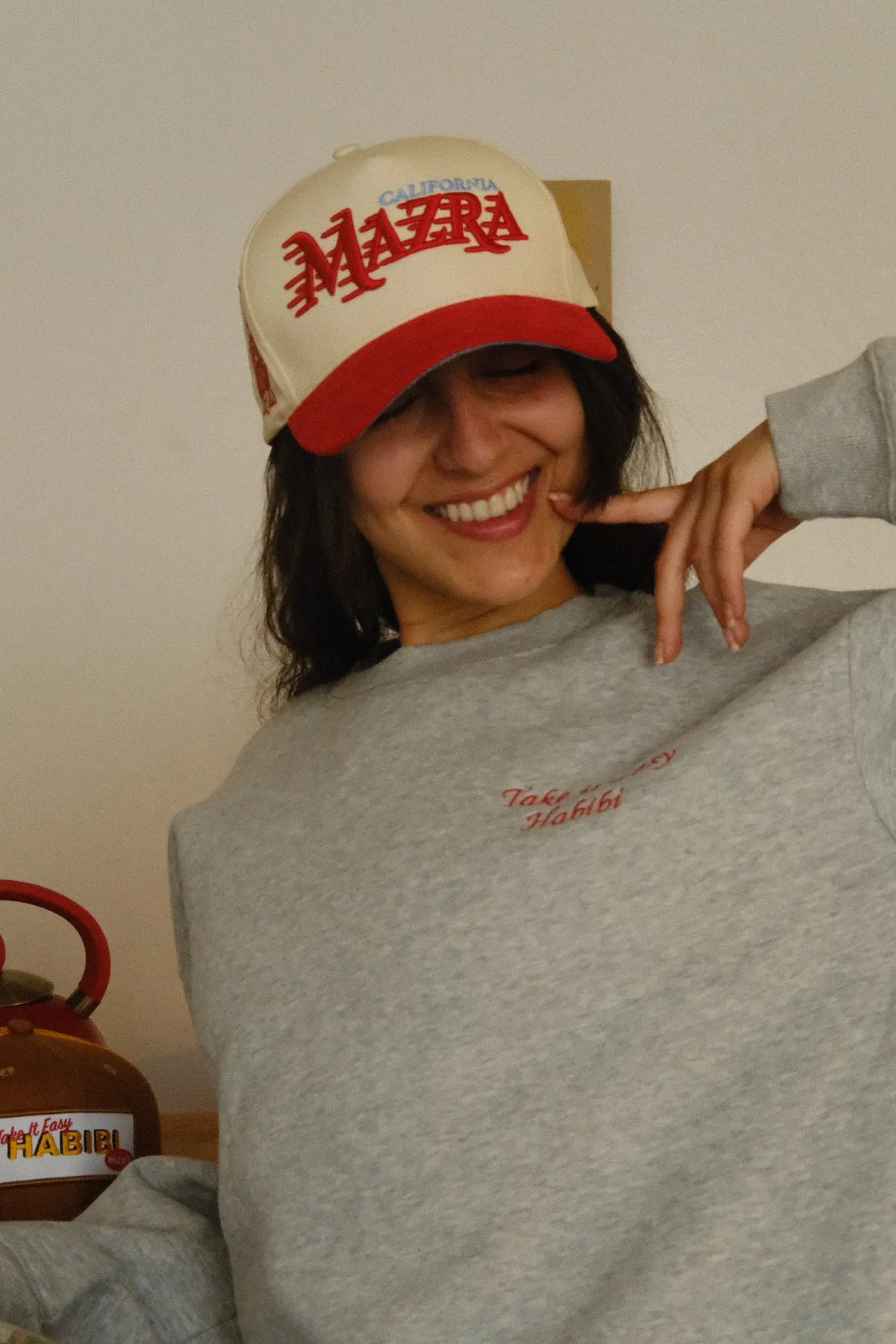 Gray Mazra Crewneck