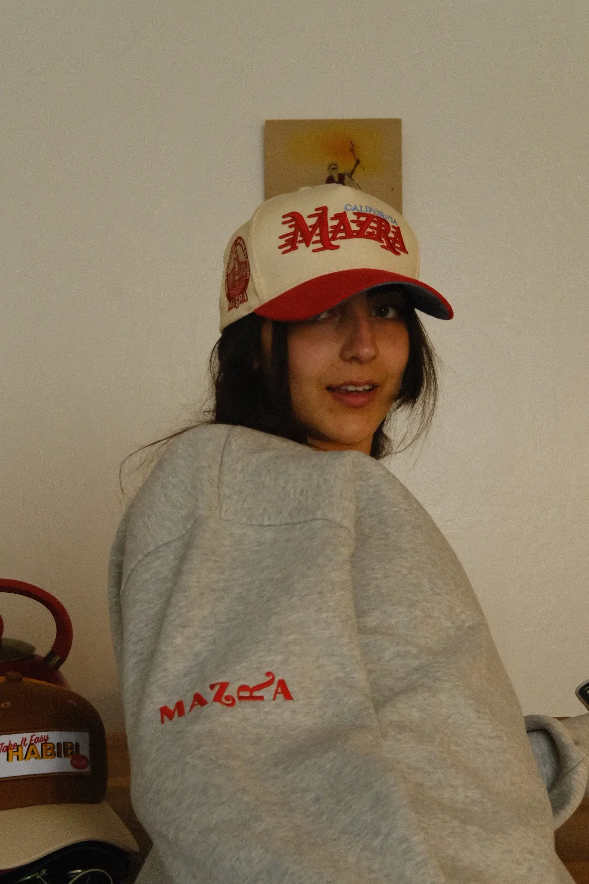 Gray Mazra Crewneck