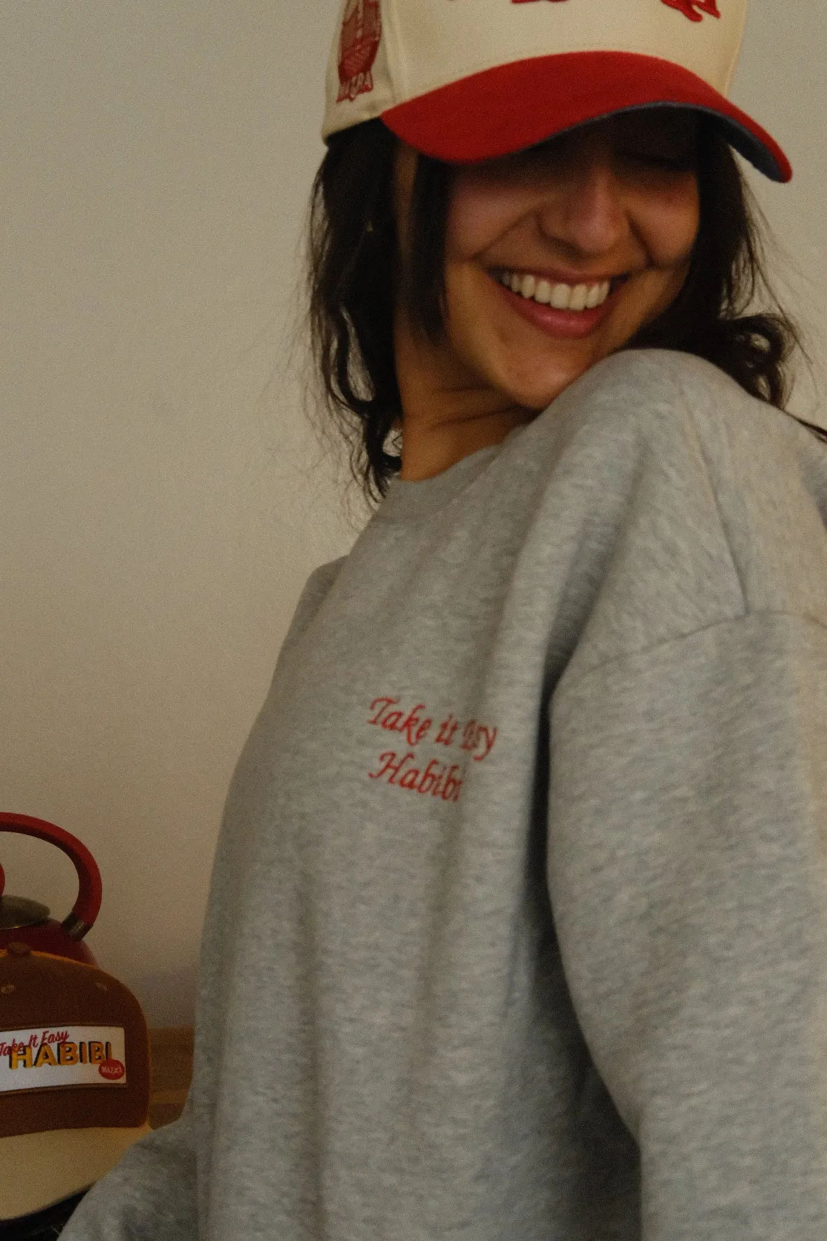 Gray Mazra Crewneck