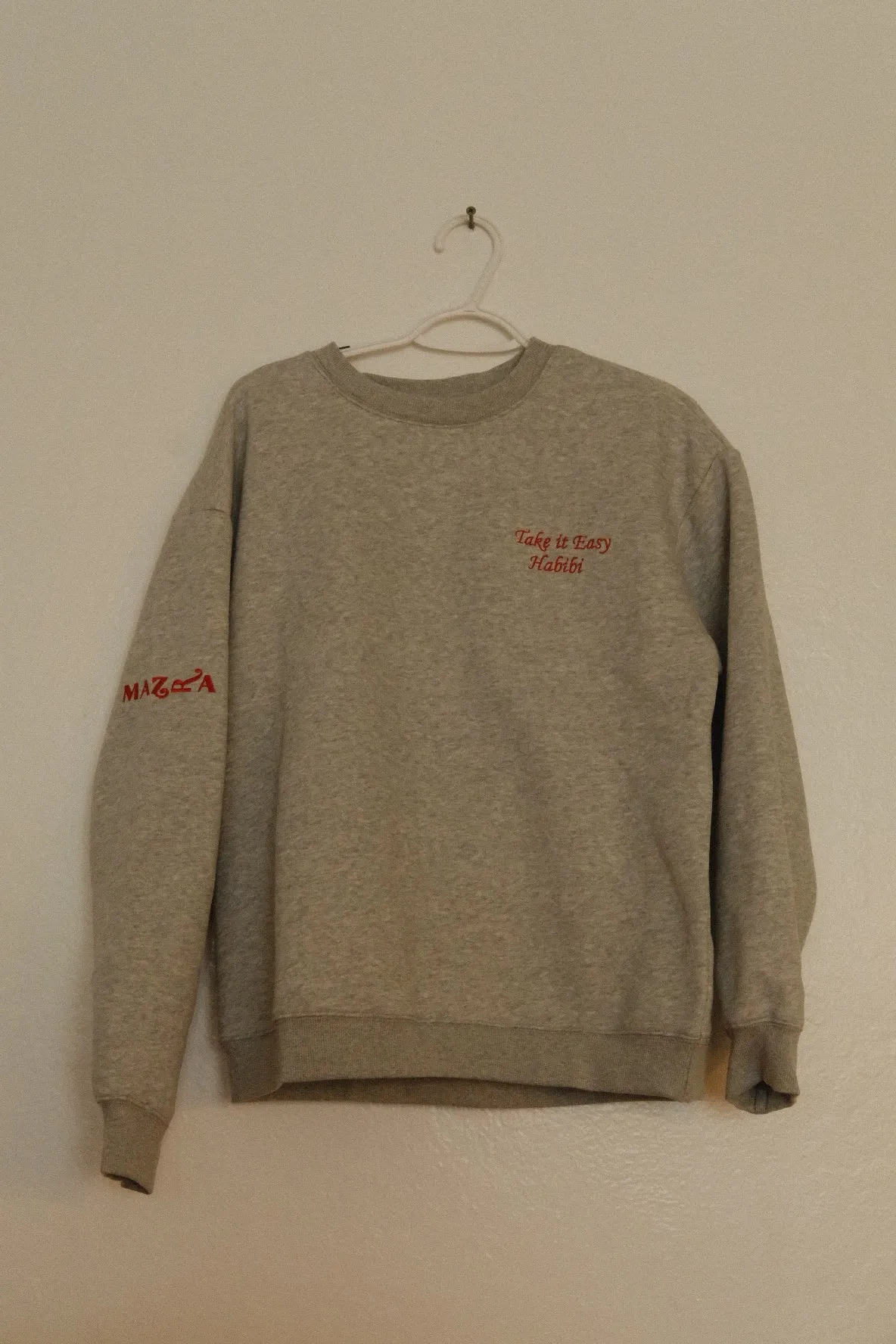 Gray Mazra Crewneck