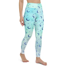 High Waist Blue Moon Leggings
