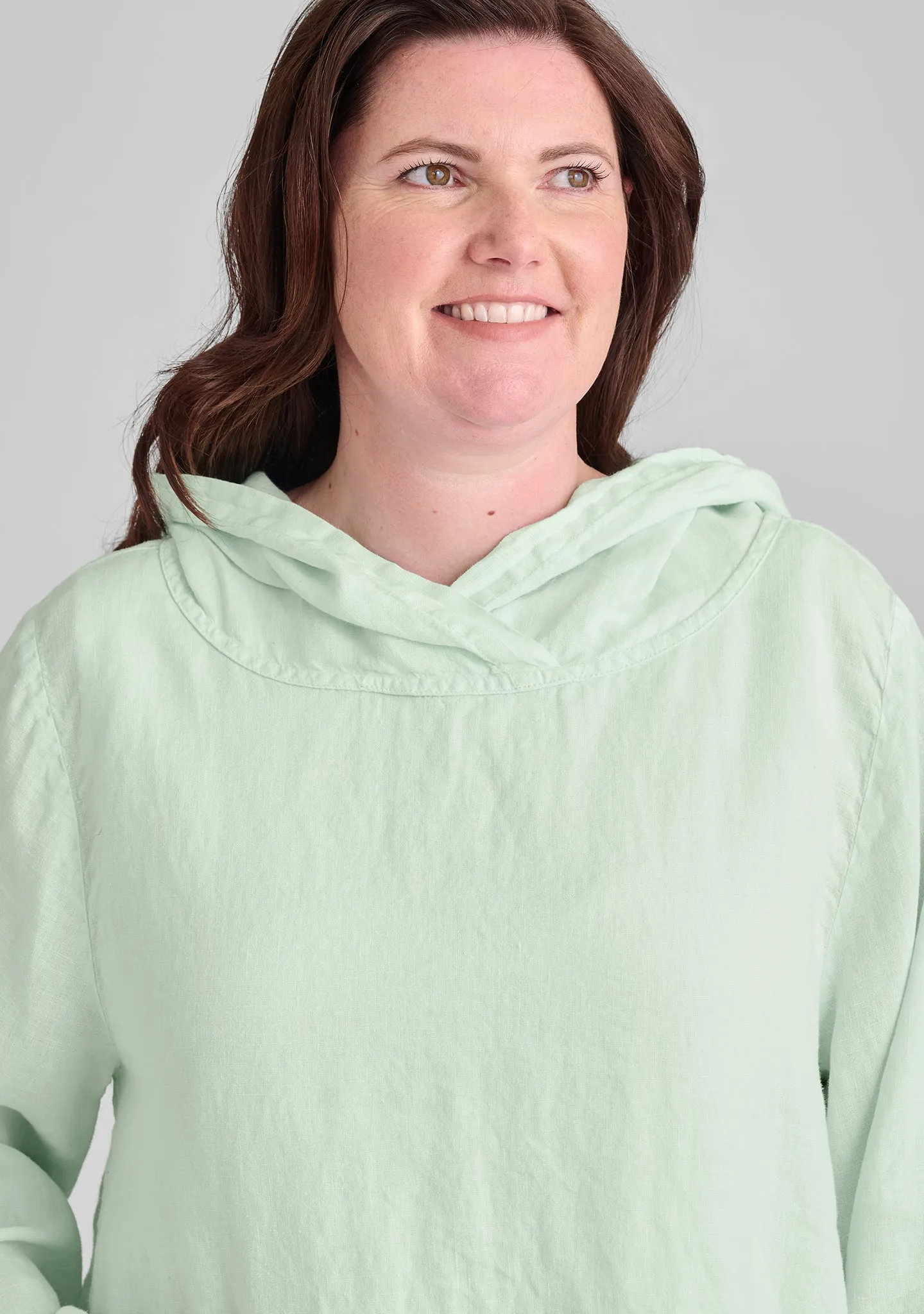 Hoodie - Linen Hooded Shirt