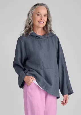 Hoodie - Linen Hooded Shirt