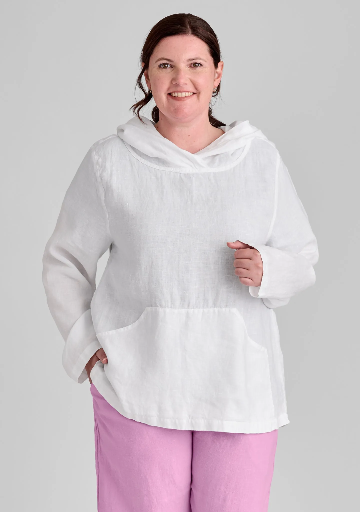 Hoodie - Linen Hooded Shirt