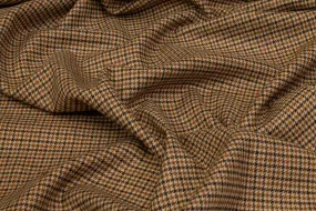Houndstooth Wool Suiting - Brown
