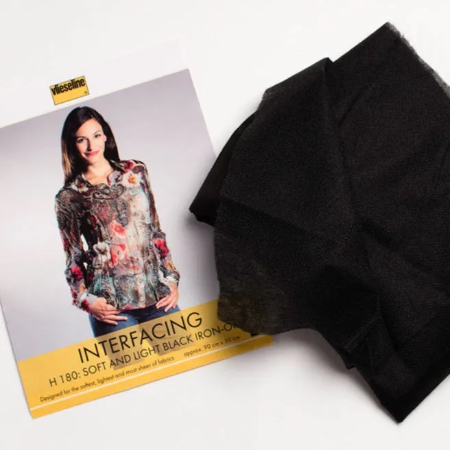 Iron-on Light Interfacing - Black