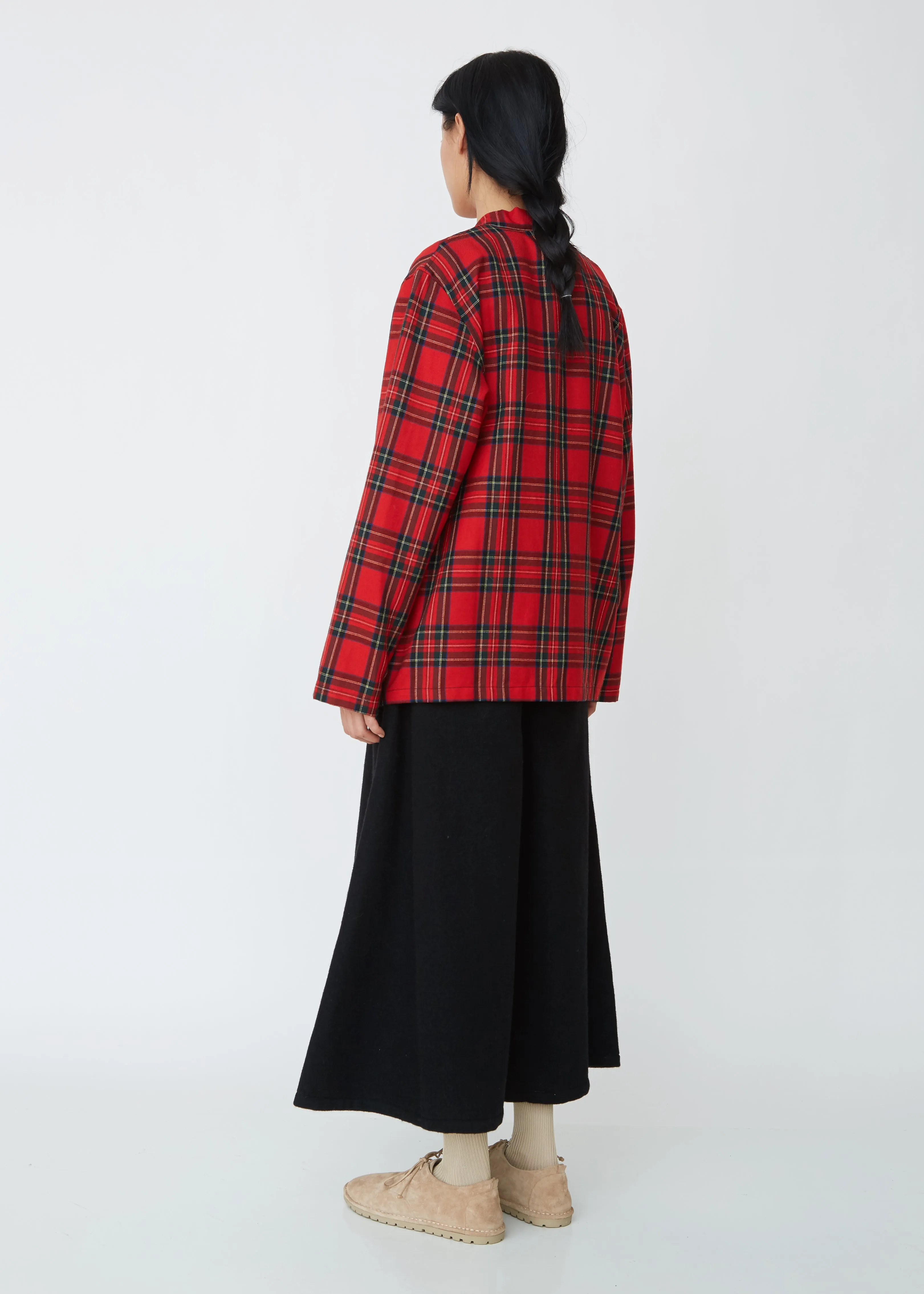 Kakashi Wool Tartan Check Shirt