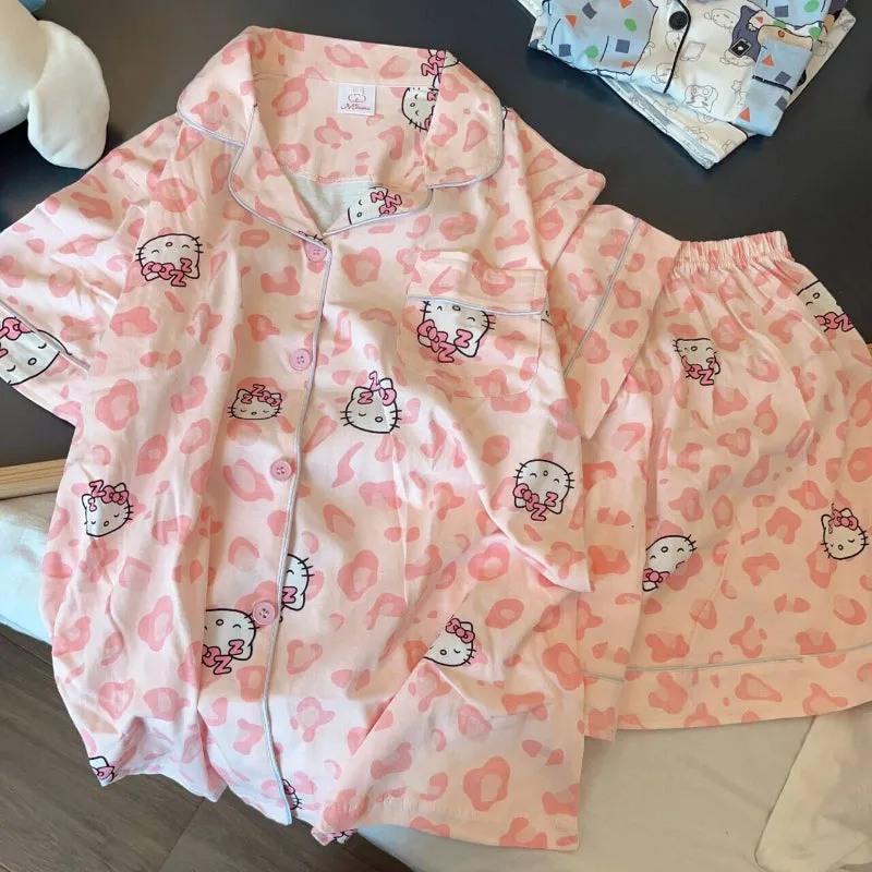 Kawaii Kitty Pajamas Set KI479
