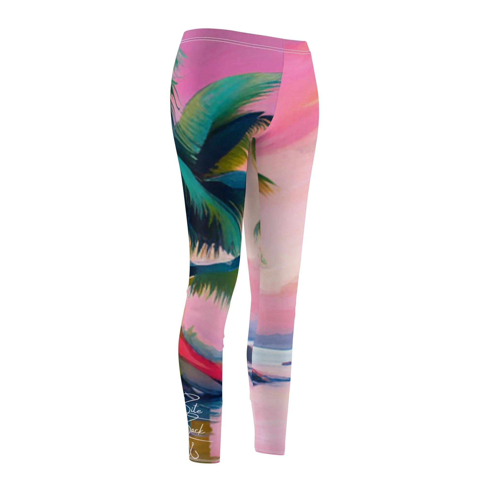 Key West Pink Sunset Casual Leggings