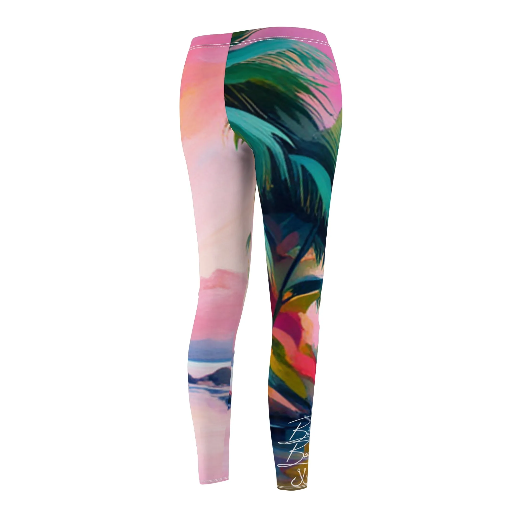 Key West Pink Sunset Casual Leggings