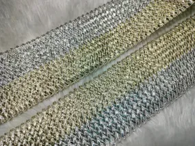 Light Gold & Silver Embellished Gota Trim